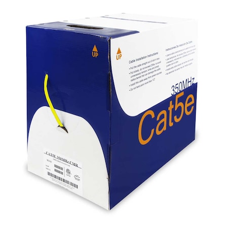 Bestlink Netware CAT5e Solid Wire Bulk CMR Cable Shielded- 1000ft- Yellow 100904YW